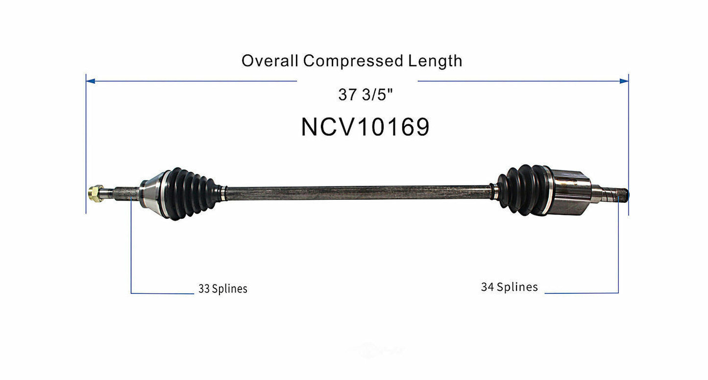 GSP North America NCV10169 CV Axle Assembly