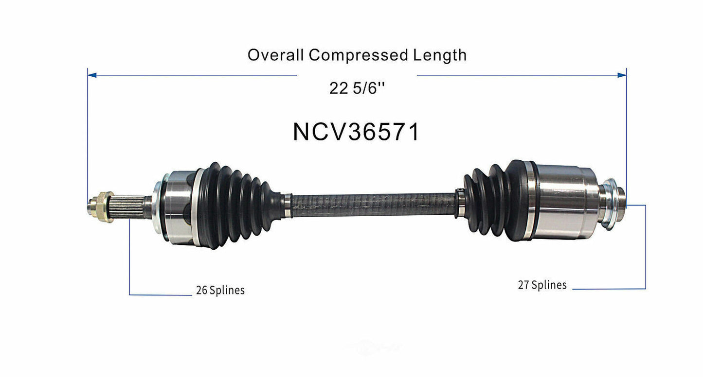 GSP North America NCV36571 CV Axle Assembly