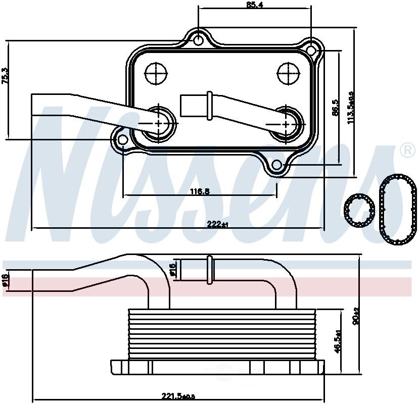 Nissens North America 90599 Engine Oil Cooler
