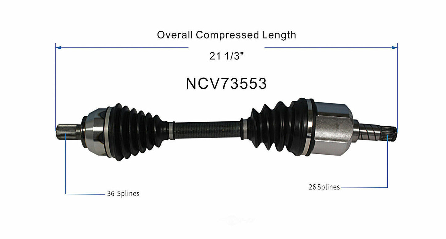 GSP North America NCV73553 CV Axle Assembly