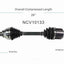 GSP North America NCV10133 CV Axle Assembly