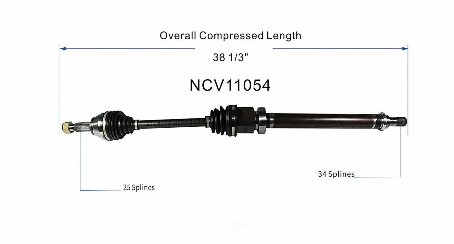 GSP North America NCV11054 CV Axle Assembly
