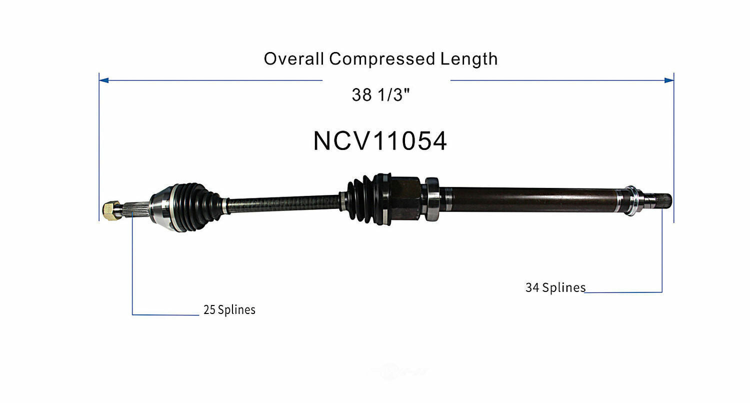 GSP North America NCV11054 CV Axle Assembly
