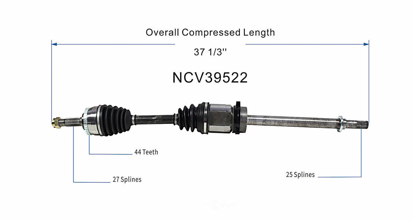 GSP North America NCV39522 CV Axle Assembly