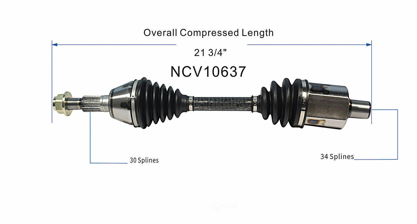 GSP North America NCV10637 CV Axle Assembly