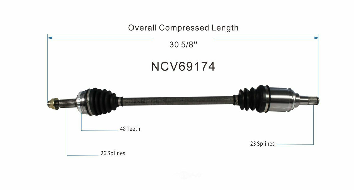 GSP North America NCV69174 CV Axle Assembly
