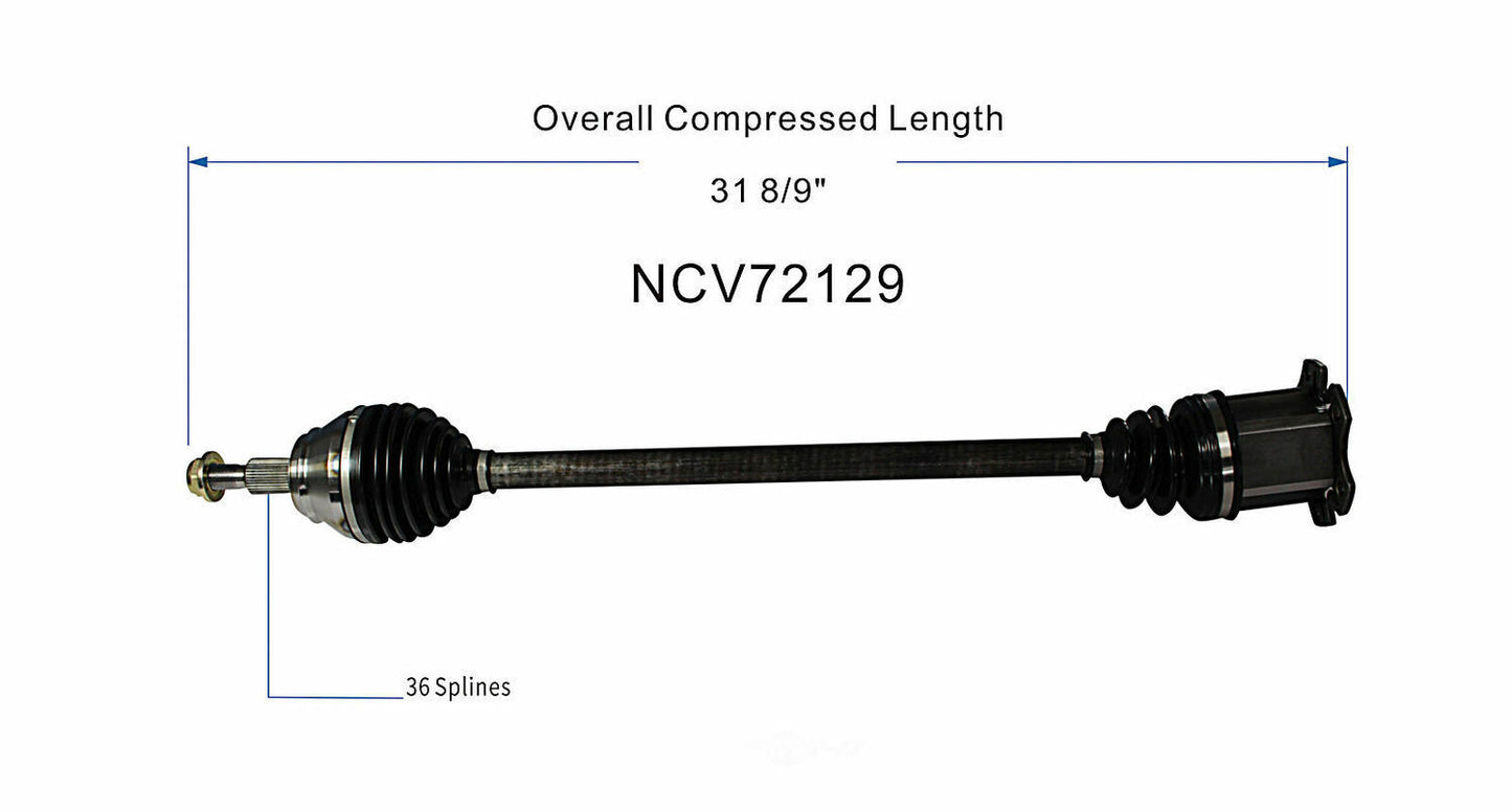 GSP North America NCV72129 CV Axle Assembly