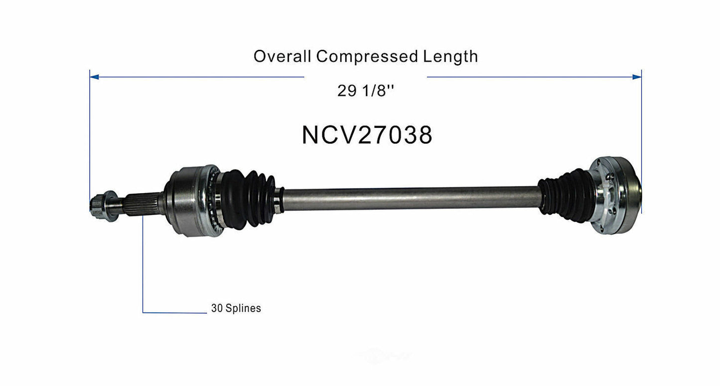 GSP North America NCV27038 CV Axle Assembly