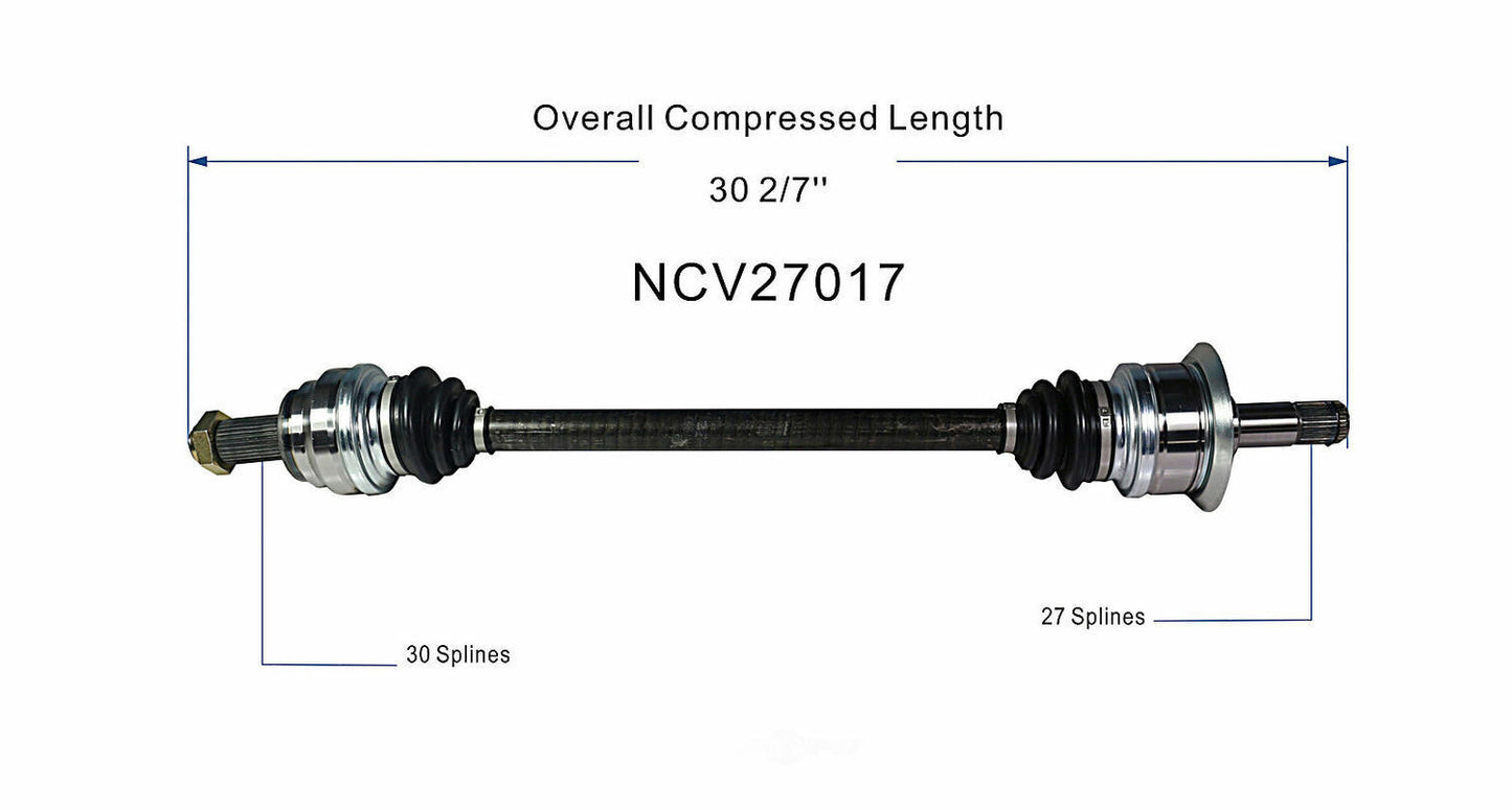 GSP North America NCV27017 CV Axle Assembly