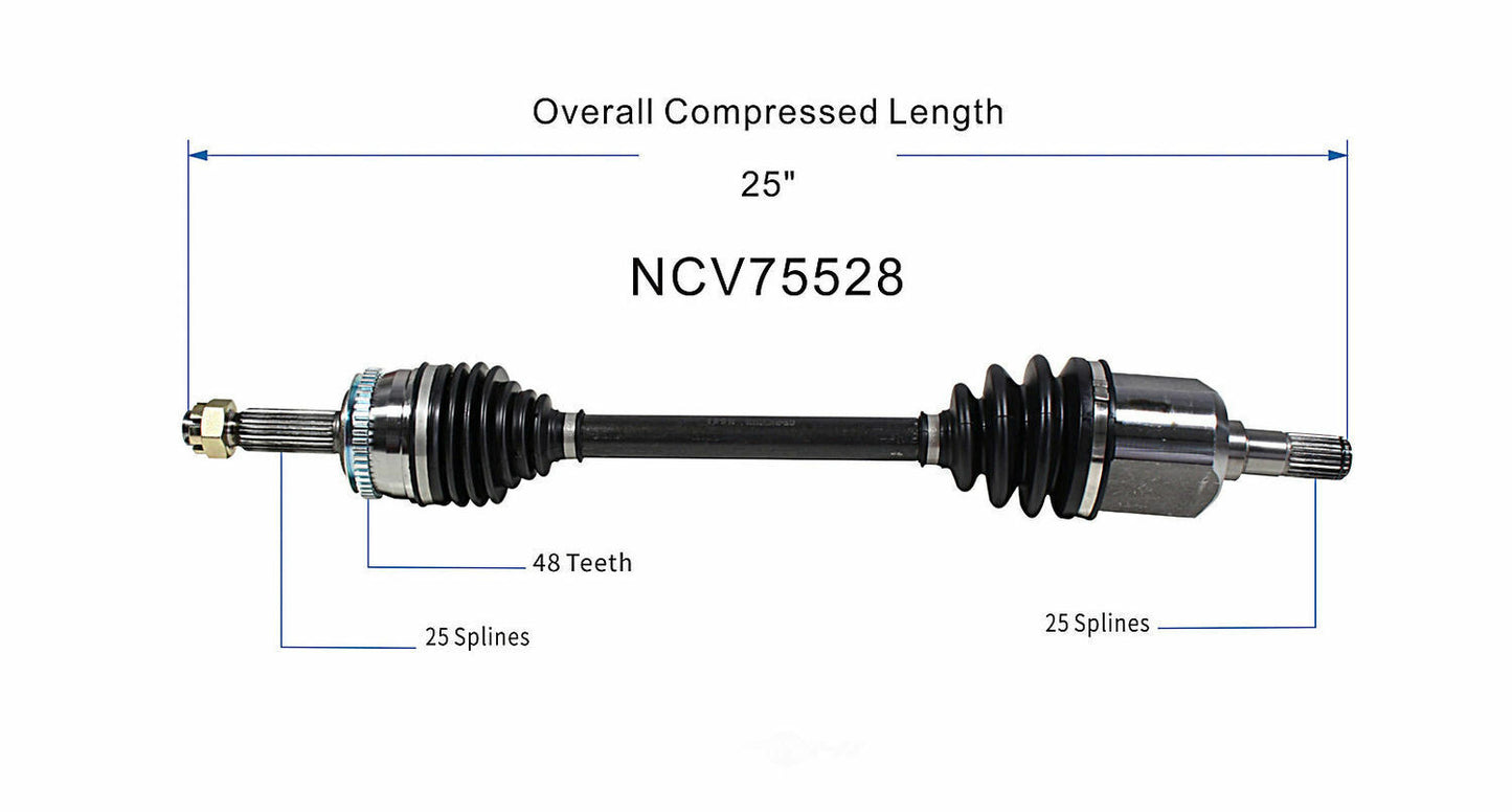 GSP North America NCV75528 CV Axle Assembly