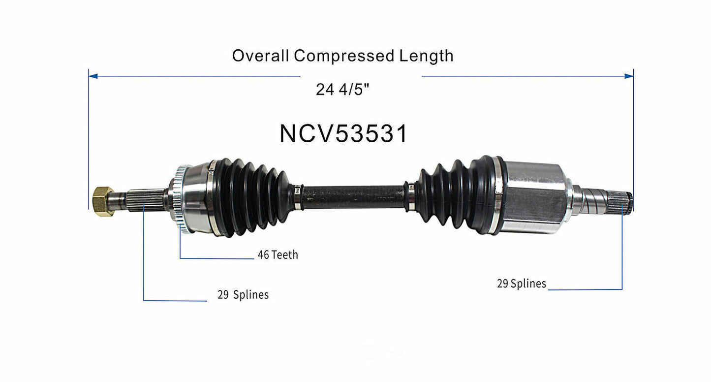 GSP North America NCV53531 CV Axle Assembly