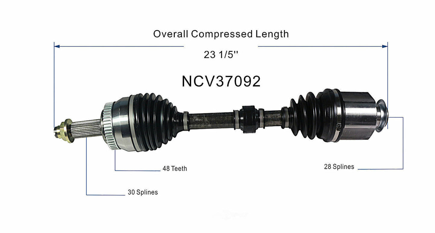 GSP North America NCV37092 CV Axle Assembly