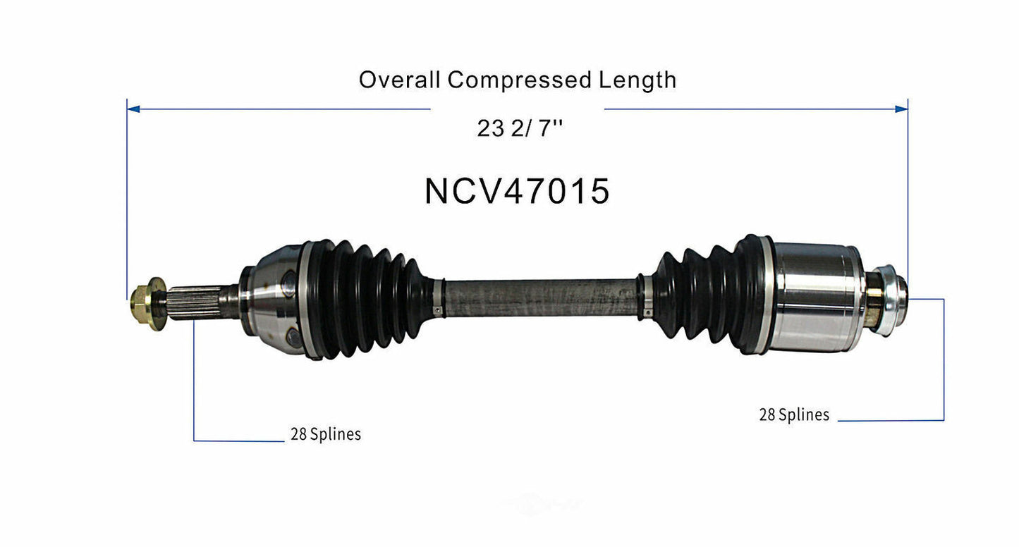 GSP North America NCV47015 CV Axle Assembly