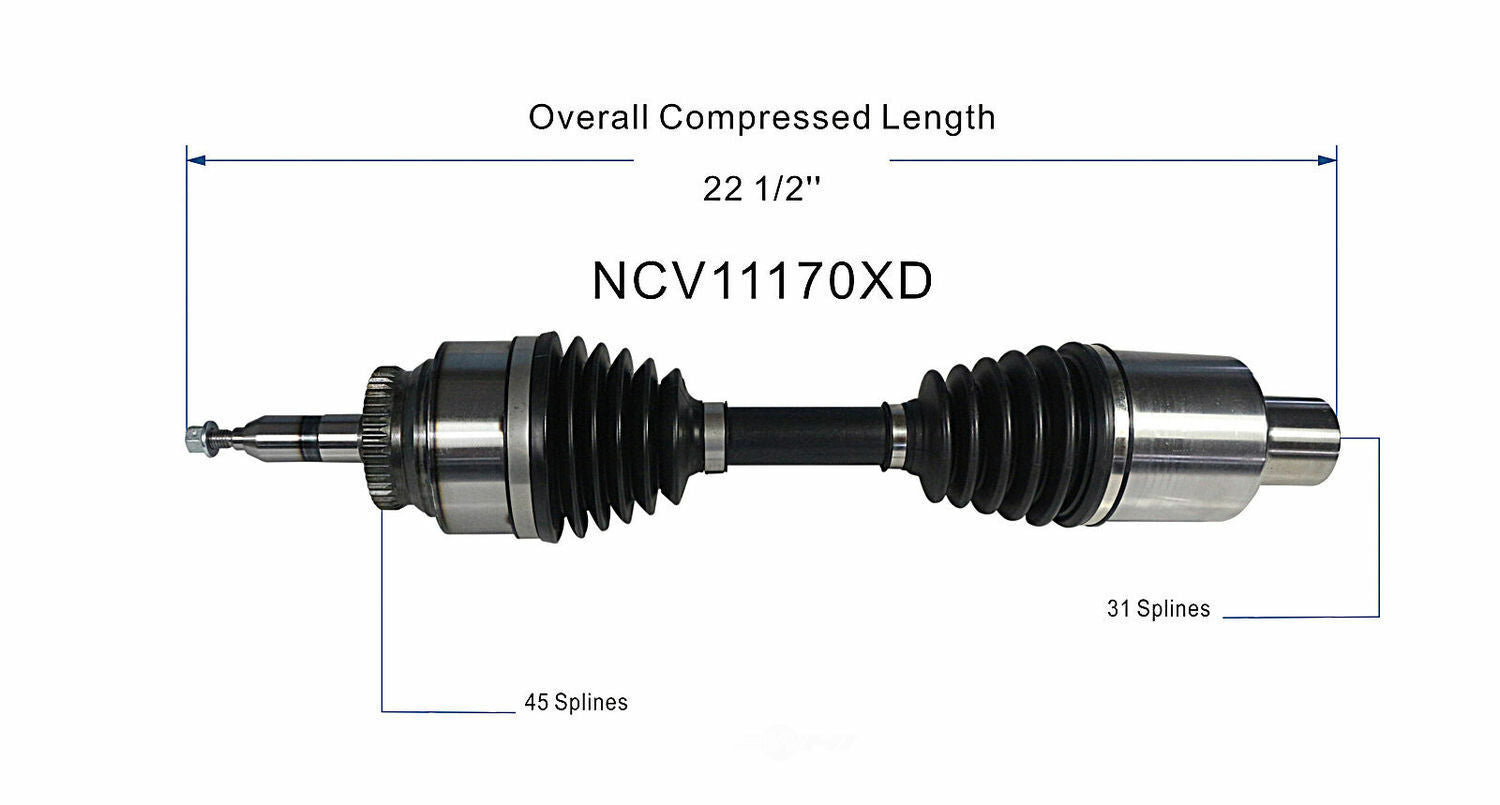 GSP North America NCV11170XD CV Axle Assembly