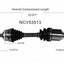 GSP North America NCV53513 CV Axle Assembly