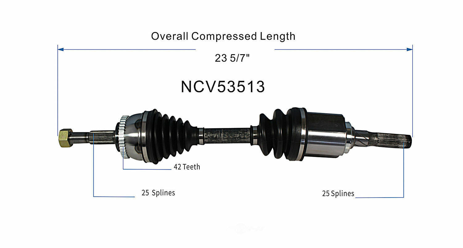 GSP North America NCV53513 CV Axle Assembly