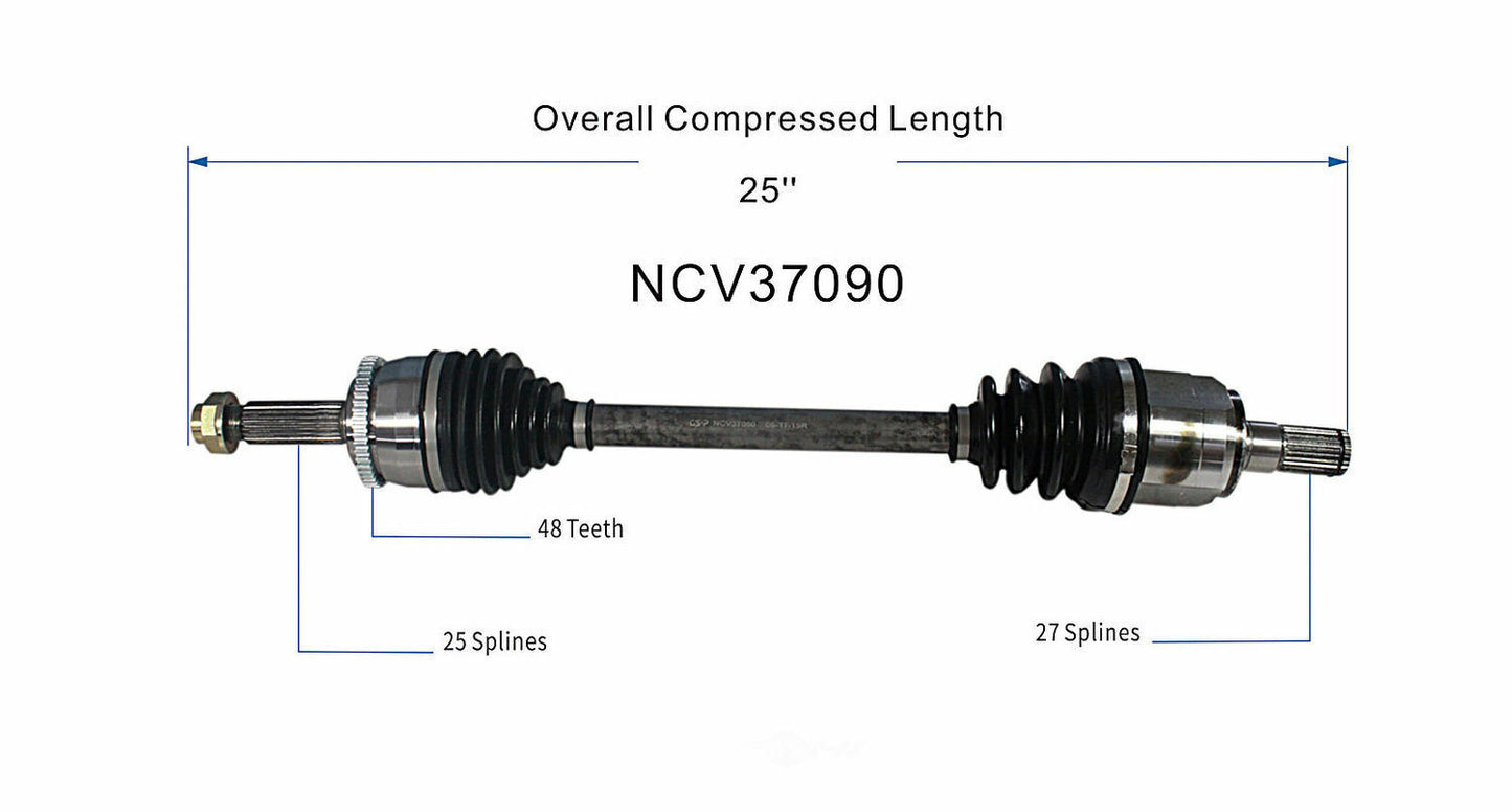 GSP North America NCV37090 CV Axle Assembly