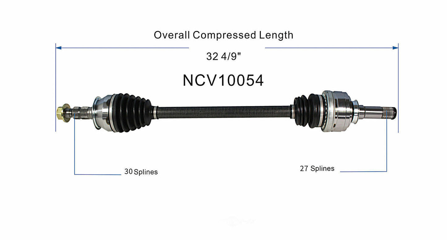 GSP North America NCV10054 CV Axle Assembly