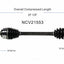 GSP North America NCV21553 CV Axle Assembly