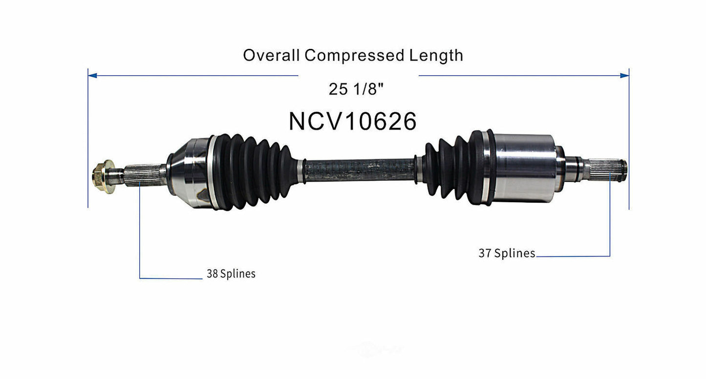 GSP North America NCV10626 CV Axle Assembly