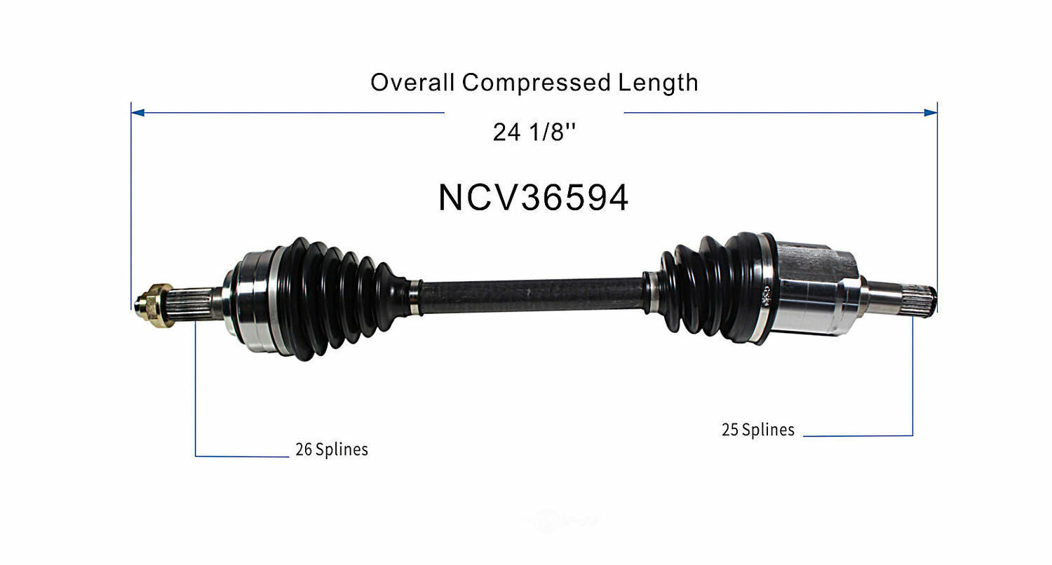 GSP North America NCV36594 CV Axle Assembly