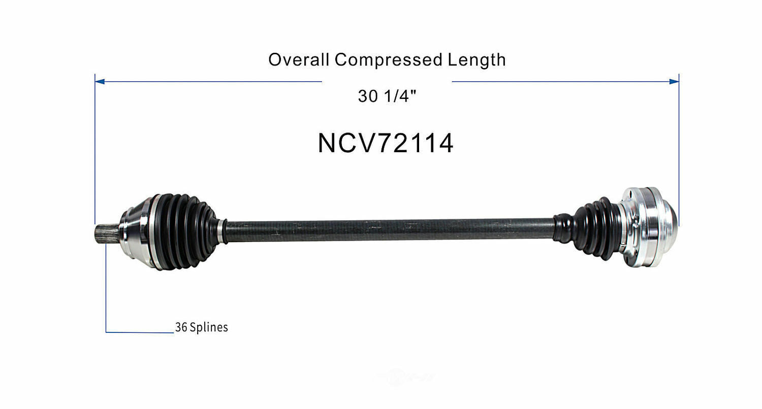 GSP North America NCV72114 CV Axle Assembly