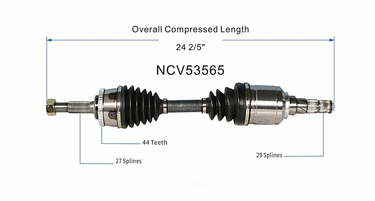 GSP North America NCV53565 CV Axle Assembly