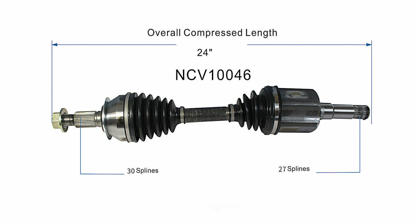 GSP North America NCV10046 CV Axle Assembly