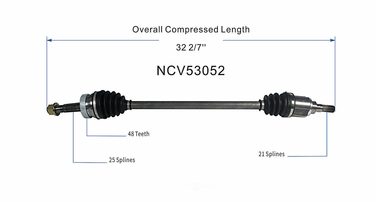 GSP North America NCV53052 CV Axle Assembly
