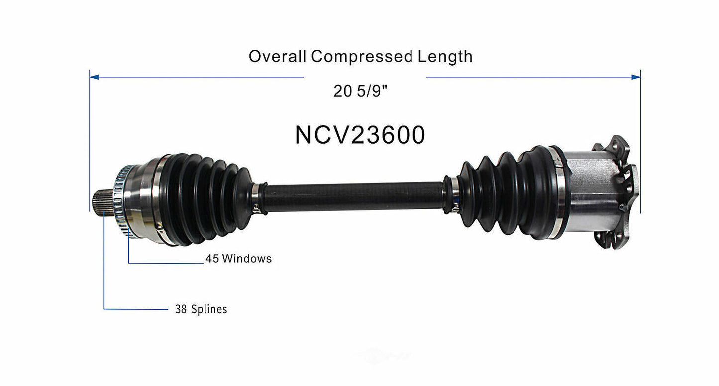 GSP North America NCV23600 CV Axle Assembly