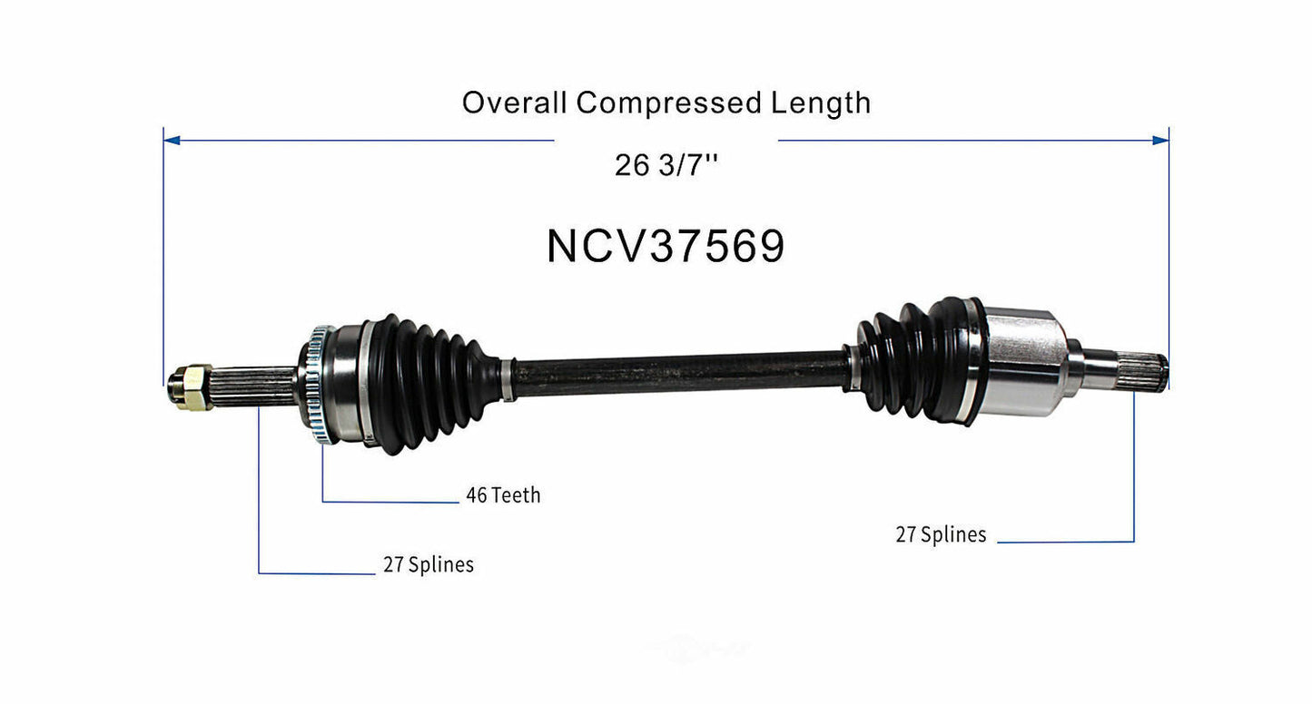 GSP North America NCV37569 CV Axle Assembly