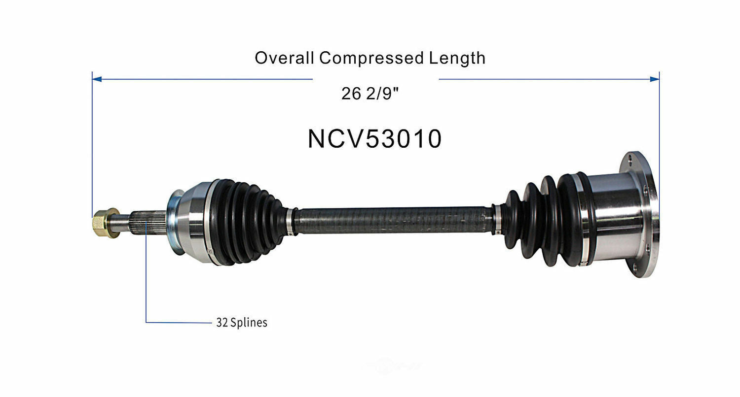 GSP North America NCV53010 CV Axle Assembly