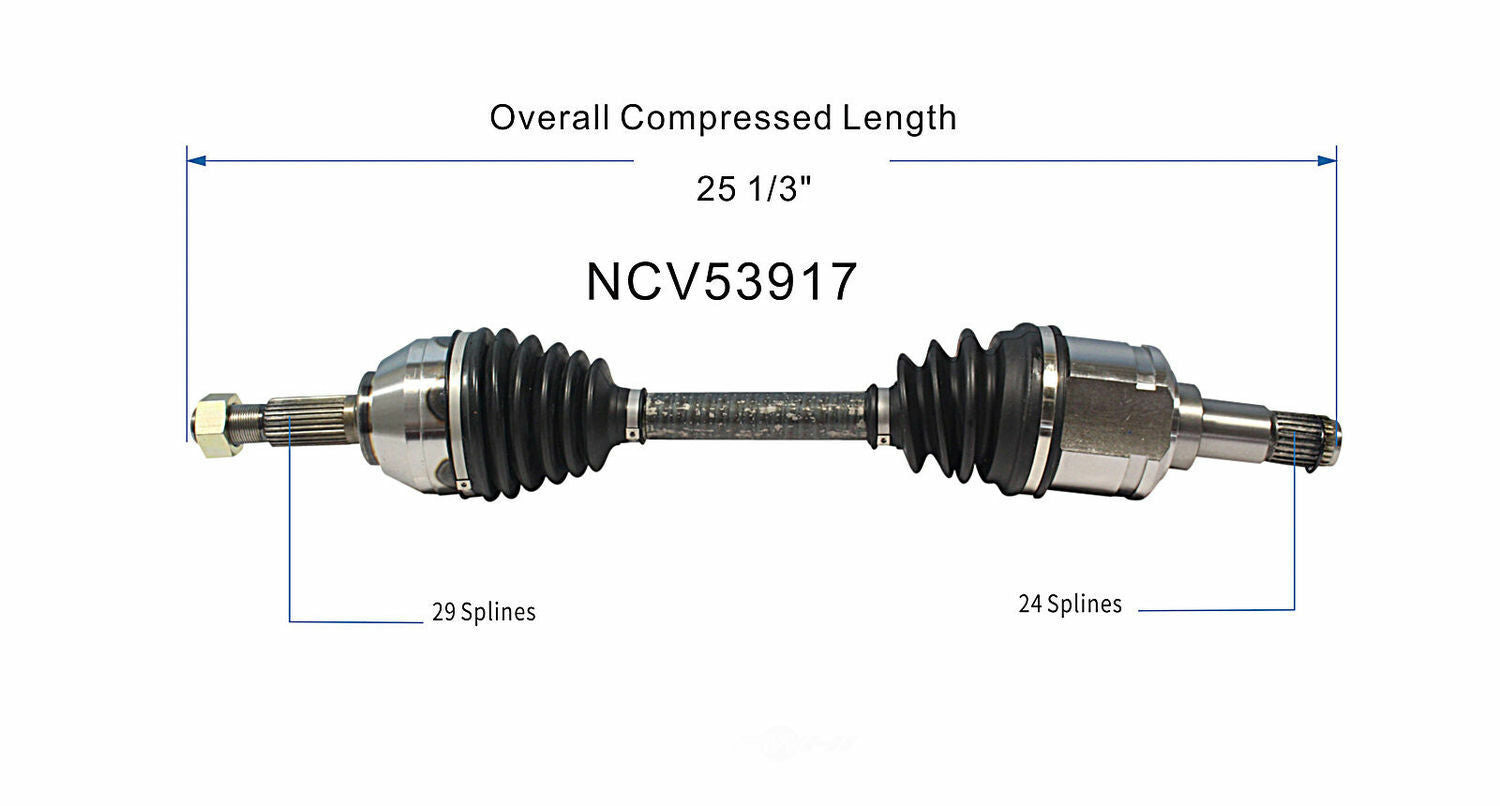 GSP North America NCV53917 CV Axle Assembly