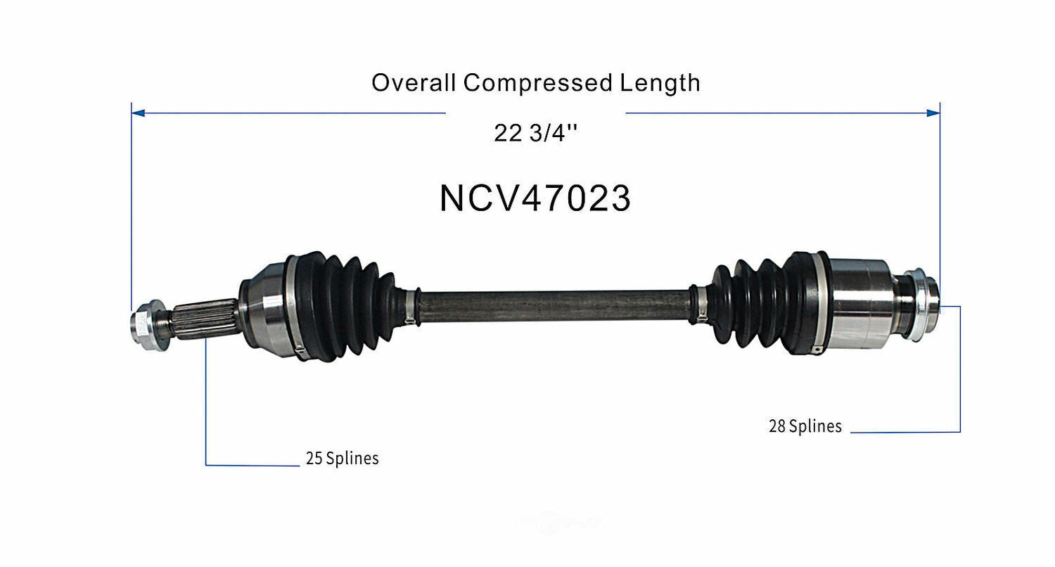 GSP North America NCV47023 CV Axle Assembly
