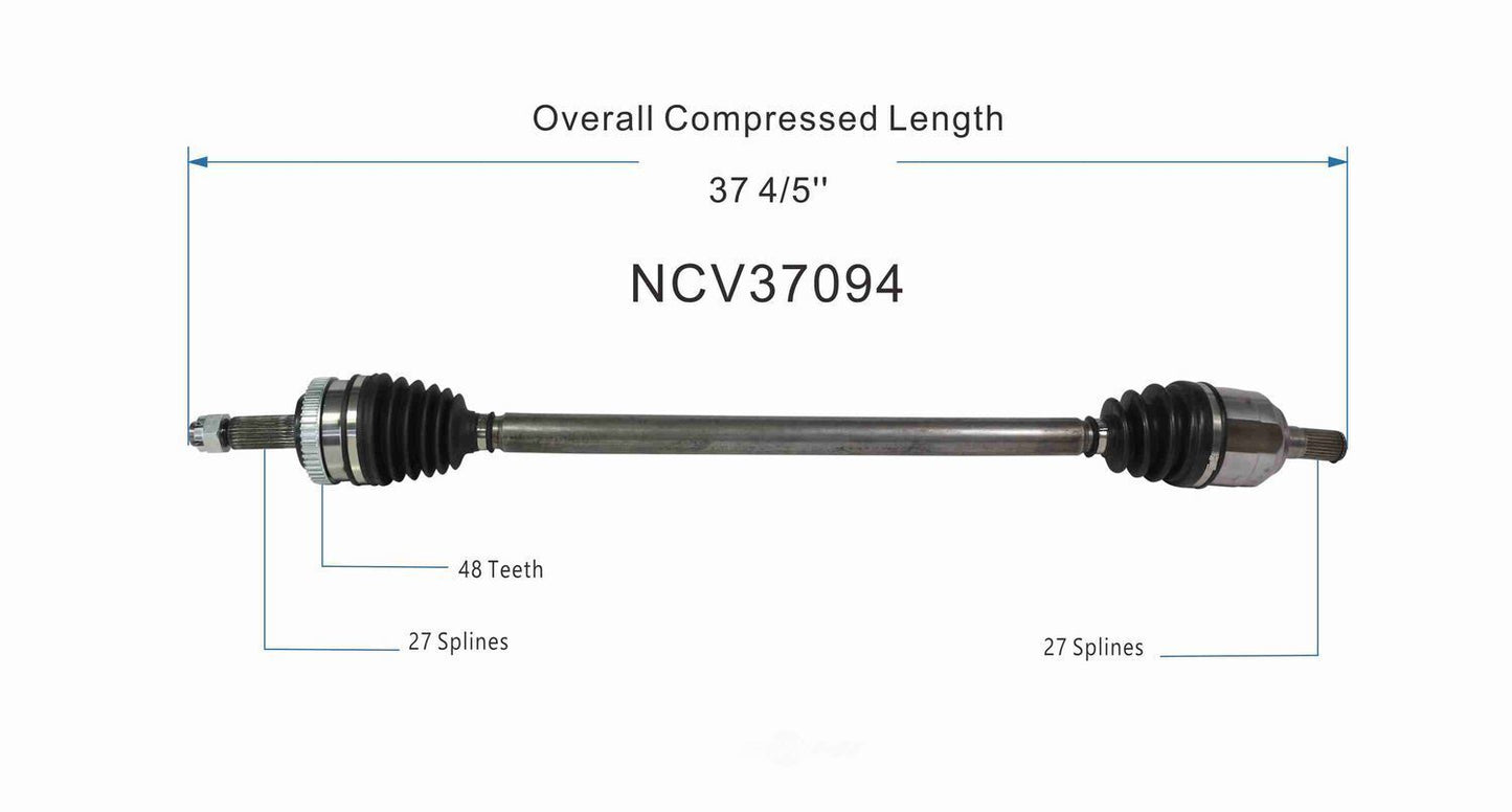 GSP North America NCV37094 CV Axle Assembly