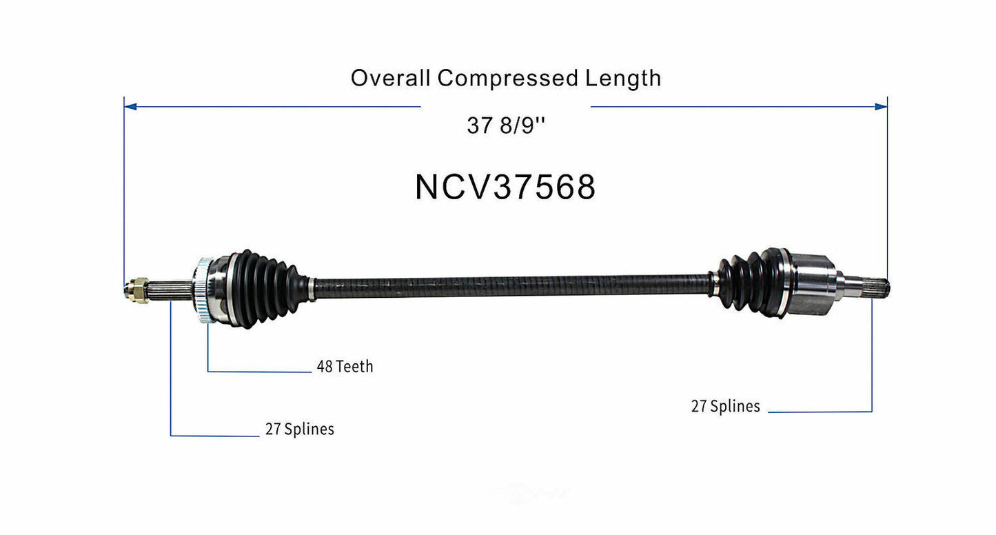 GSP North America NCV37568 CV Axle Assembly