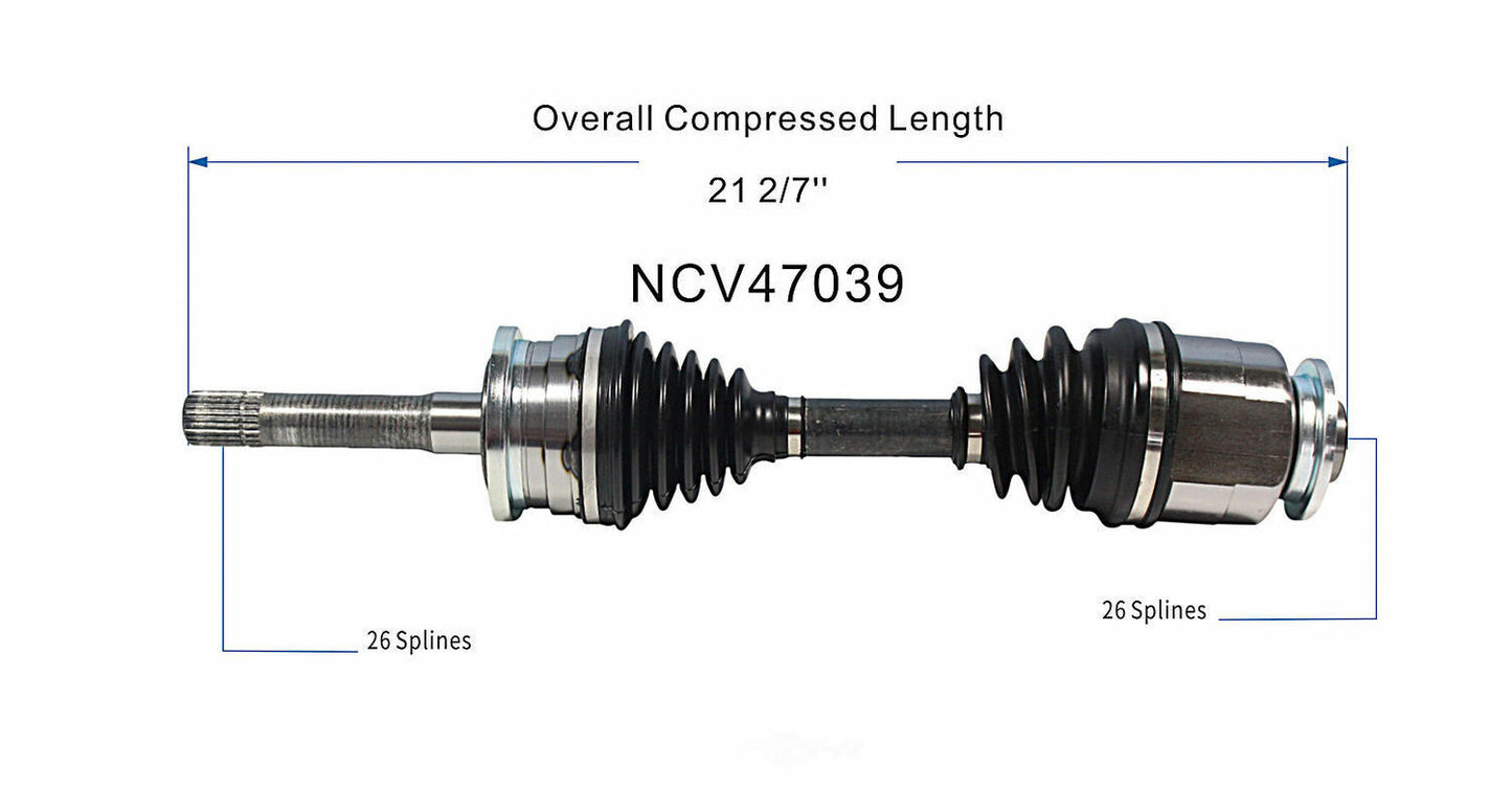 GSP North America NCV47039 CV Axle Assembly