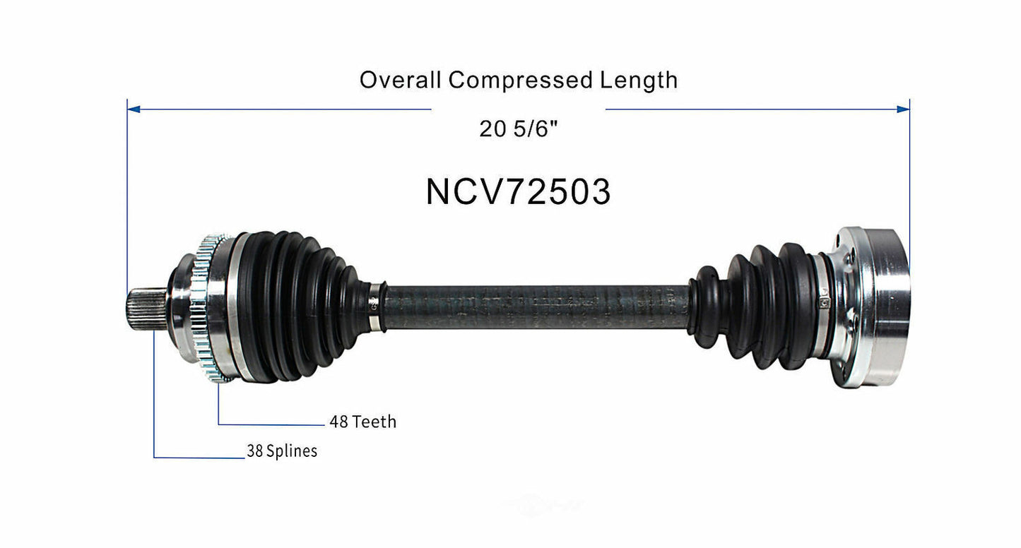GSP North America NCV72503 CV Axle Assembly