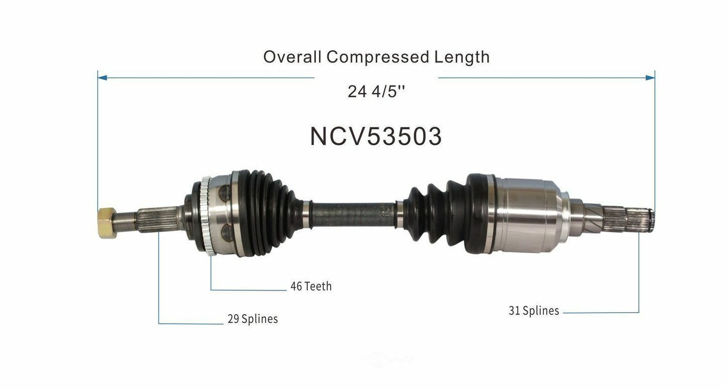 GSP North America NCV53503 CV Axle Assembly