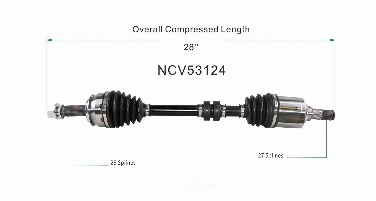 GSP North America NCV53124 CV Axle Assembly