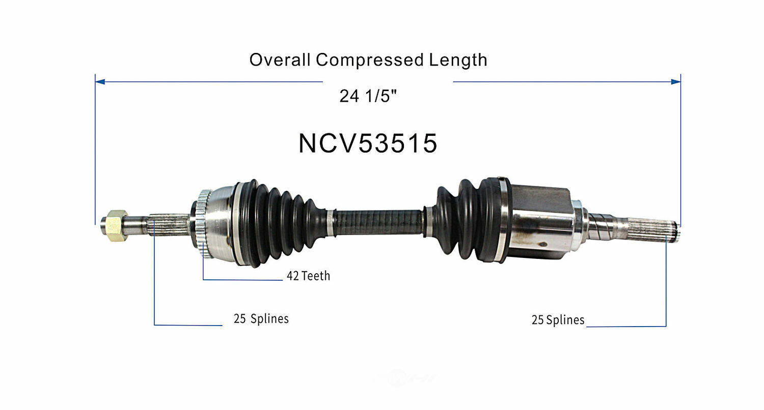 GSP North America NCV53515 CV Axle Assembly