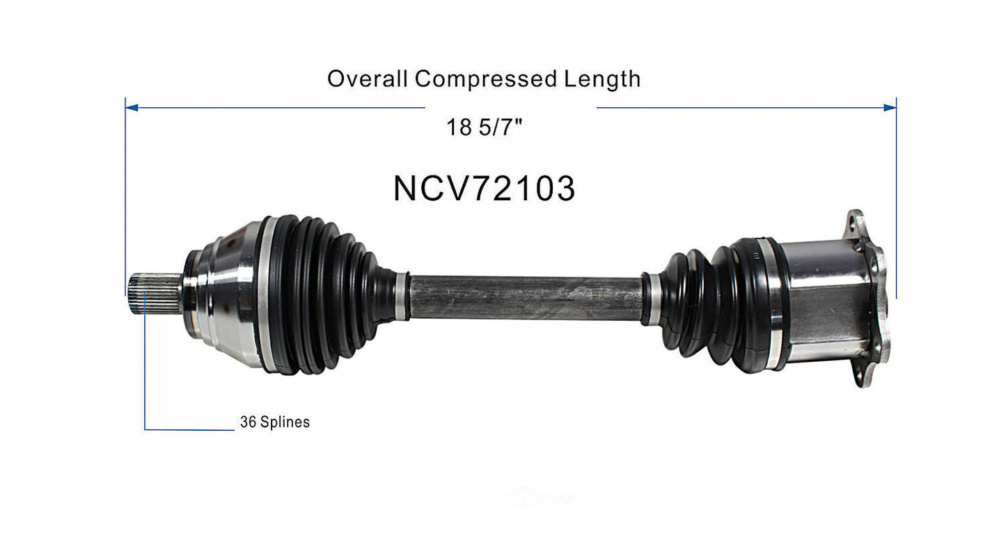 GSP North America NCV72103 CV Axle Assembly