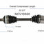 GSP North America NCV10550 CV Axle Assembly