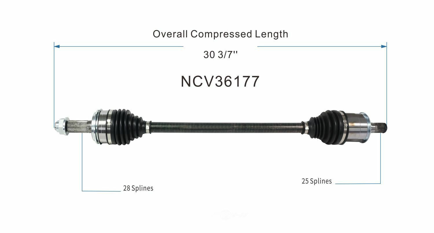 GSP North America NCV36177 CV Axle Assembly