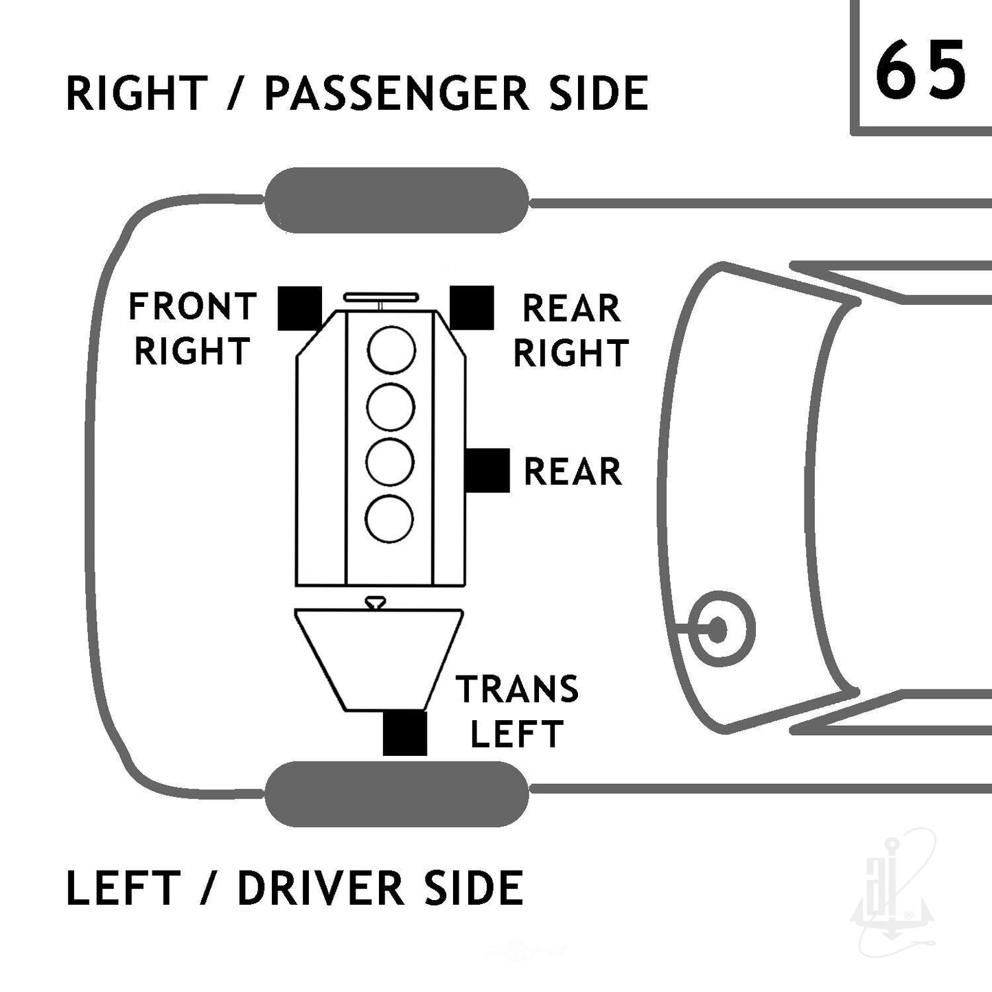 Anchor 8141 Engine Mount