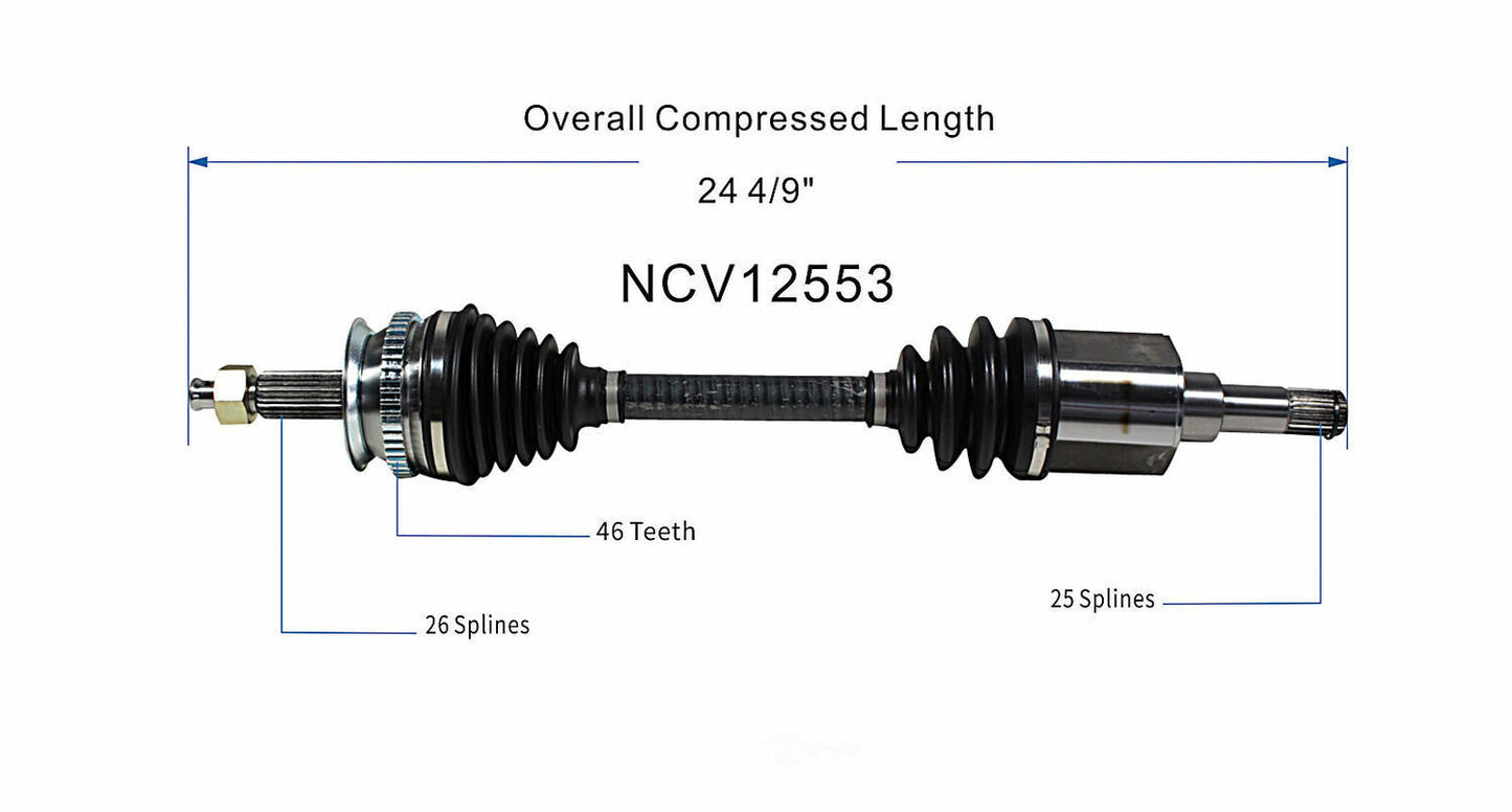 GSP North America NCV12553 CV Axle Assembly