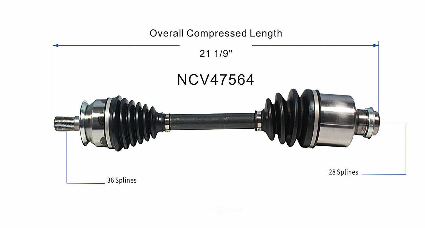 GSP North America NCV47564 CV Axle Assembly