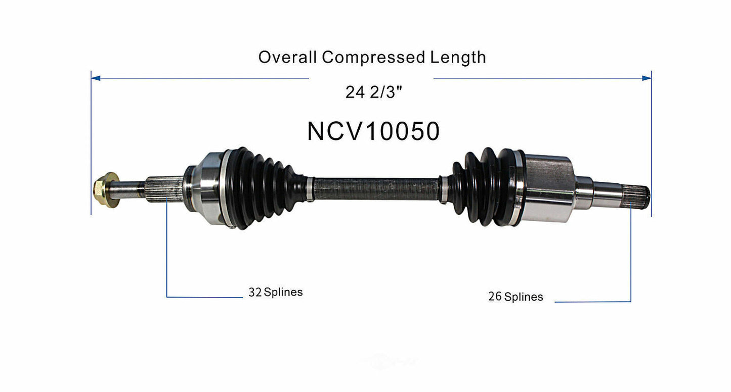 GSP North America NCV10050 CV Axle Assembly