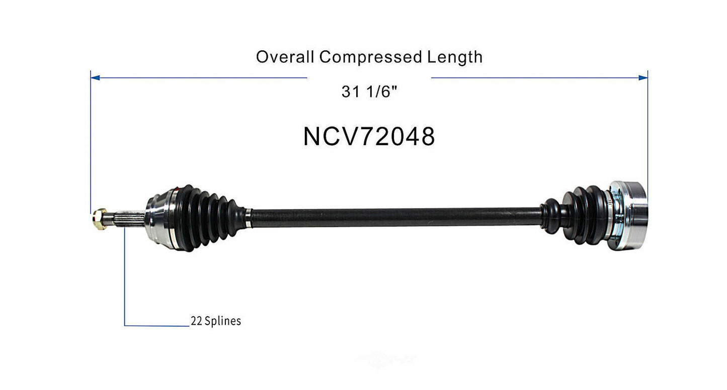 GSP North America NCV72048 CV Axle Assembly