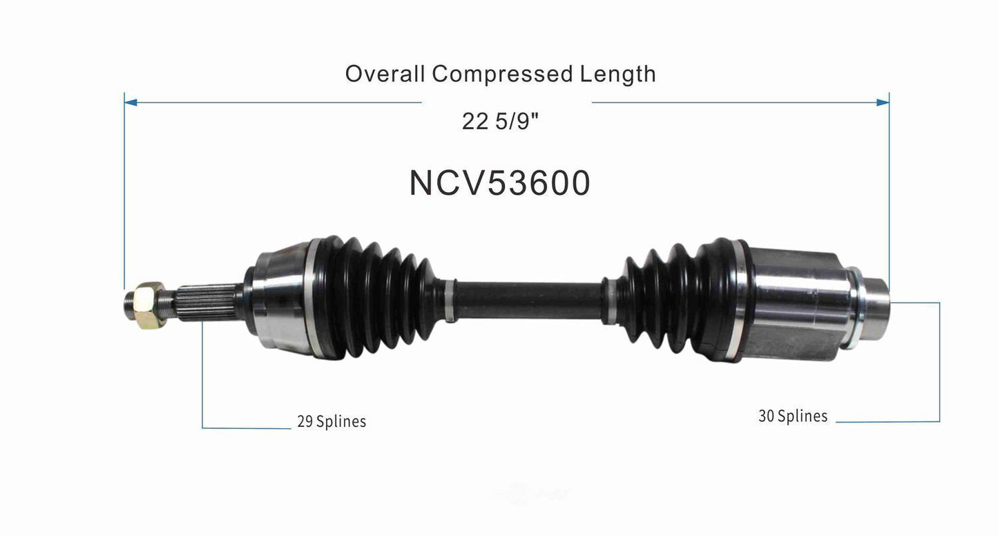 GSP North America NCV53600 CV Axle Assembly
